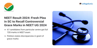 NEET Result 2024: Fresh Plea in SC to Recall Controversial Grace Marks in NEET UG 2024; Check Details Here